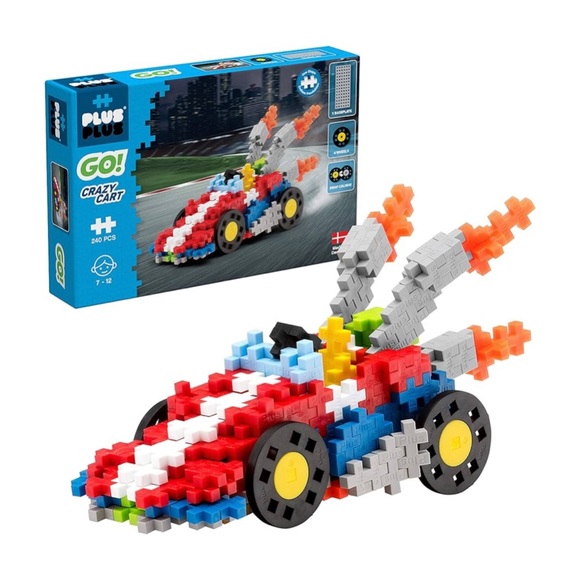 Plus Plus Crazy Cart Building Blocks Creative Imagination Car Toy Fun Play - Picture 1 of 3
